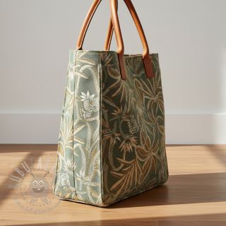 Tkanina dekoracyjna jacquard Moranto allover kaki