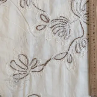 Bawełniana tkanina EMBROIDERY Loom En Light off white