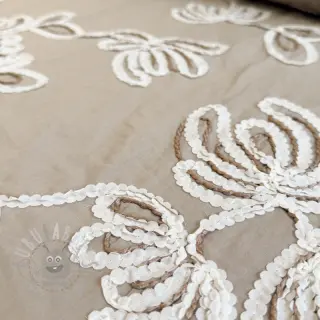 Bawełniana tkanina EMBROIDERY Loom En Light natural