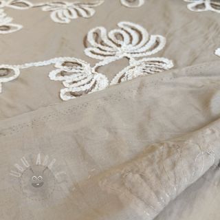 Bawełniana tkanina EMBROIDERY Loom En Light natural