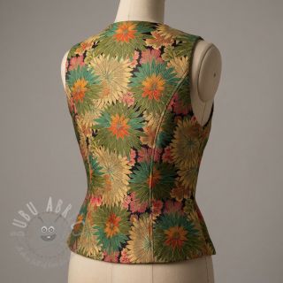 Tkanina dekoracyjna jacquard Matcha allover kaki