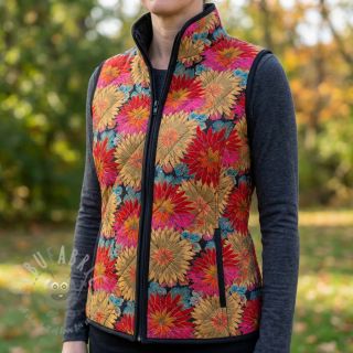 Tkanina dekoracyjna jacquard Matcha allover rouge