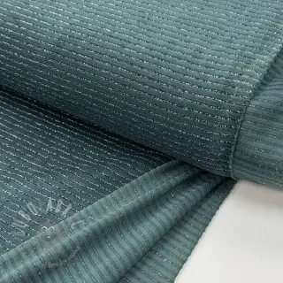 Tkanina elastyczny aksamit VELVET LUREX Stripe forest green