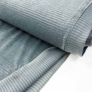 Tkanina elastyczny aksamit VELVET LUREX Stripe ocean green