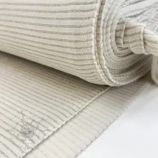 Tkanina elastyczny aksamit VELVET LUREX Stripe off white