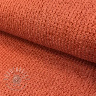 Dzianina swetrowa WAFFLE BIG KNIT rust