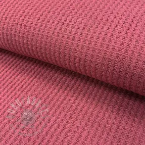 Dzianina swetrowa WAFFLE BIG KNIT dark salmon