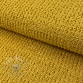Dzianina swetrowa WAFFLE BIG KNIT ochre