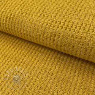 Dzianina swetrowa WAFFLE BIG KNIT ochre