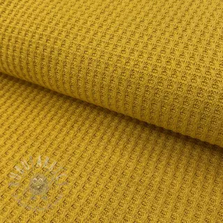 Dzianina swetrowa WAFFLE BIG KNIT ochre