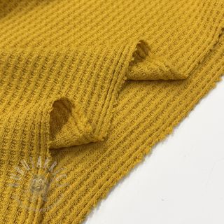 Dzianina swetrowa WAFFLE BIG KNIT ochre