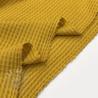 Dzianina swetrowa WAFFLE BIG KNIT ochre