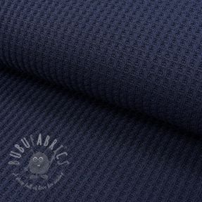 Dzianina swetrowa WAFFLE BIG KNIT navy
