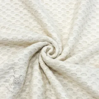 Dzianina swetrowa Angora honey off white
