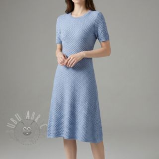 Dzianina swetrowa Angora honey blue