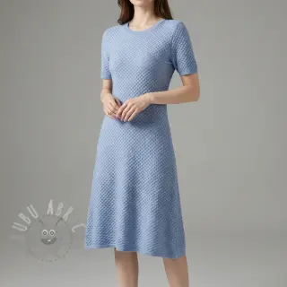 Dzianina swetrowa Angora honey blue