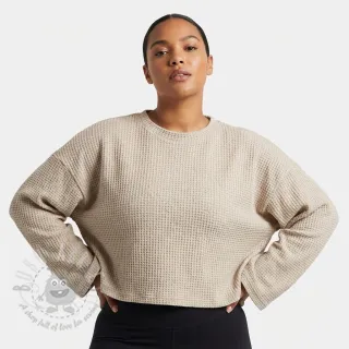 Dzianina swetrowa Angora honey natural