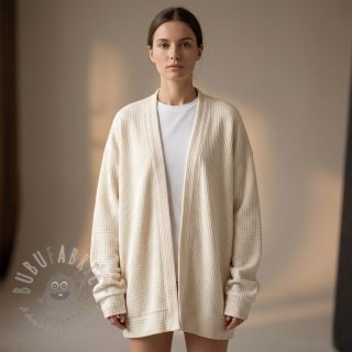 Dzianina swetrowa Angora honey off white