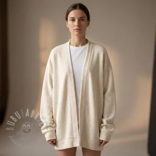 Dzianina swetrowa Angora honey off white