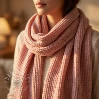 Dzianina swetrowa Angora honey baby pink
