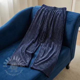 Tkanina elastyczny aksamit VELVET LUREX Stripe marine