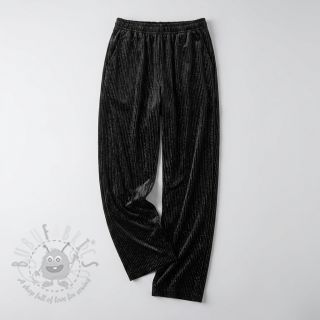 Tkanina elastyczny aksamit VELVET LUREX Stripe black