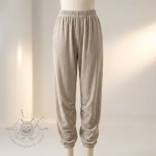 Tkanina elastyczny aksamit VELVET LUREX Stripe beige