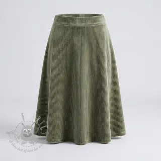 Tkanina elastyczny aksamit VELVET LUREX Stripe camo green