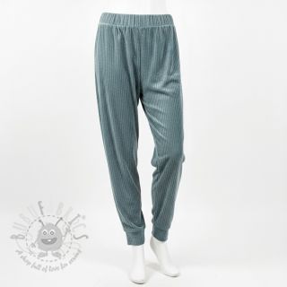 Tkanina elastyczny aksamit VELVET LUREX Stripe ocean green