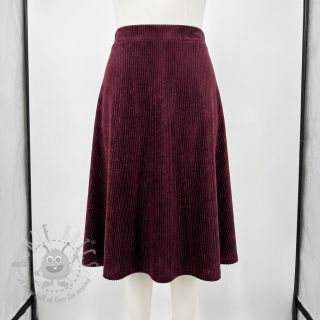 Tkanina elastyczny aksamit VELVET LUREX Stripe bordeaux