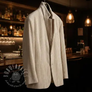 Tkanina elastyczny aksamit VELVET LUREX Stripe off white