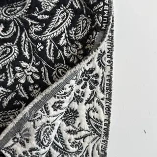 Tkanina dekoracyjna jacquard Mumbai allover noir