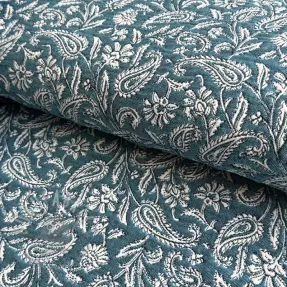 Tkanina dekoracyjna jacquard Mumbai allover jade