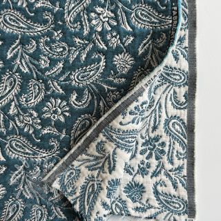 Tkanina dekoracyjna jacquard Mumbai allover jade