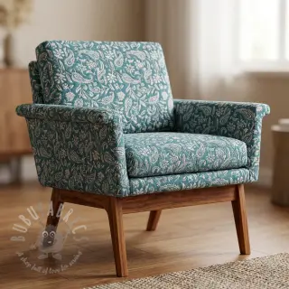 Tkanina dekoracyjna jacquard Mumbai allover jade