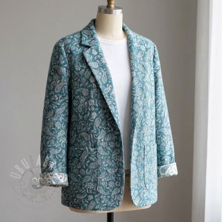 Tkanina dekoracyjna jacquard Mumbai allover jade