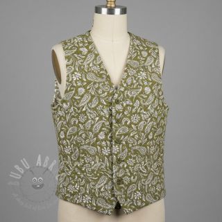 Tkanina dekoracyjna jacquard Mumbai allover kaki