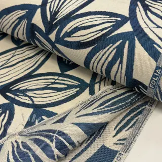 Tkanina dekoracyjna jacquard Folia bleu