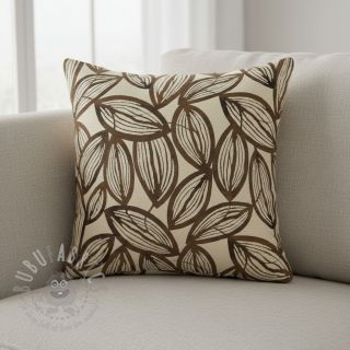 Tkanina dekoracyjna jacquard Folia chocolat