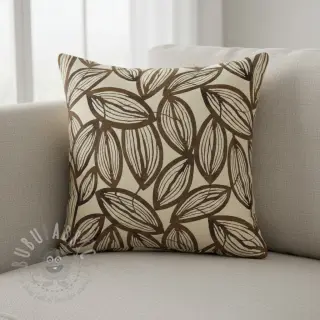 Tkanina dekoracyjna jacquard Folia chocolat