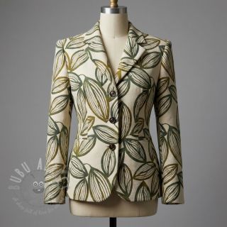 Tkanina dekoracyjna jacquard Folia romarin