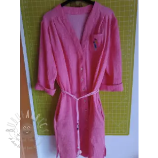 Muślin double gauze pink