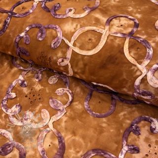 Bawełniana tkanina TIE DYE EMBROIDERY Elise tape design B