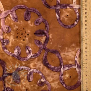Bawełniana tkanina TIE DYE EMBROIDERY Elise tape design B