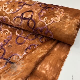 Bawełniana tkanina TIE DYE EMBROIDERY Elise tape design B
