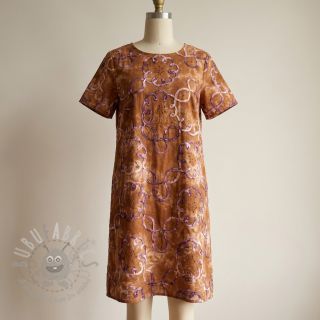 Bawełniana tkanina TIE DYE EMBROIDERY Elise tape design B