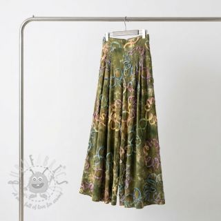 Bawełniana tkanina TIE DYE EMBROIDERY Elise tape design A