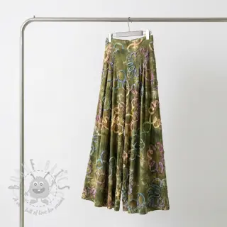 Bawełniana tkanina TIE DYE EMBROIDERY Elise tape design A