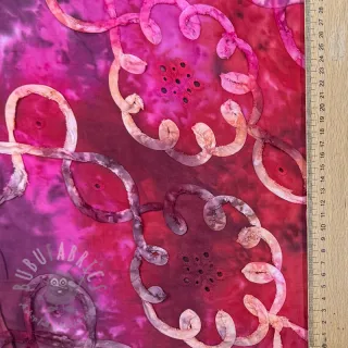 Bawełniana tkanina TIE DYE EMBROIDERY Elise tape design E