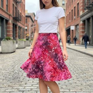 Bawełniana tkanina TIE DYE EMBROIDERY Elise tape design E